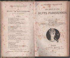 Houssaye, Arsene - Les Mille Et Une Nuits Parisiennes  4 Voll. - E. Dentu Editeur-  Parigi - 1875 - Libri Antichi