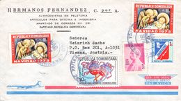 DOMINICAN REP. - AIRMAIL 1974 SANTIAGO - VIENNA/AT /T197 - República Dominicana