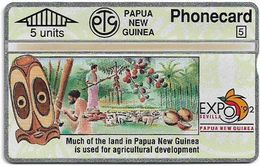 Papua New Guinea - Telikom - L&G - Agricultural Development - 306D - 01.1993, 5U, 20.000ex, Mint - Papoea-Nieuw-Guinea