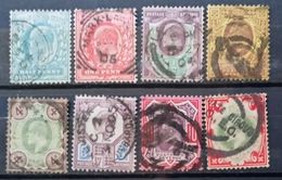 INGLATERRA - LOTE 8 SELLOS IVERT Nº 106 AL 17 - USADOS - LOS DE LA FOTO - ¡¡ NO COMPLETA !! - Used Stamps