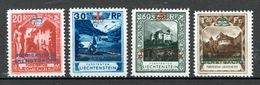 Liechtenstein 1932 Dienstmarken 3, 4, 7, 8 MLH - Service