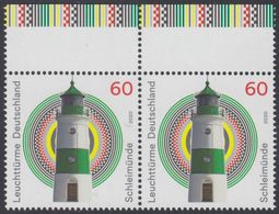 !a! GERMANY 2020 Mi. 3552 MNH Horiz.PAIR W/ Top Margins - Lighthouses: Schleimünde - Unused Stamps