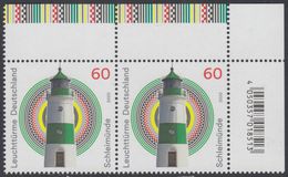 !a! GERMANY 2020 Mi. 3552 MNH Horiz.PAIR From Upper Right Corner - Lighthouses: Schleimünde - Unused Stamps