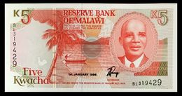 # # # Banknote Malawi 5 Kwacha 1994 UNC # # # - Malawi