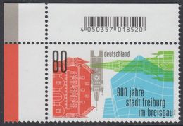 !a! GERMANY 2020 Mi. 3553 MNH SINGLE From Upper Left Corner - Town Ordinances And Privileges For Freiburg/Breisgau - Ungebraucht