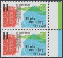 !a! GERMANY 2020 Mi. 3553 MNH Vert.PAIR W/ Right Margins (b) - Town Ordinances And Privileges For Freiburg/Breisgau - Unused Stamps