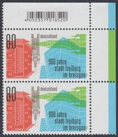 !a! GERMANY 2020 Mi. 3553 MNH Vert.PAIR From Upper Right Corner - Town Ordinances And Privileges For Freiburg/Breisgau - Unused Stamps