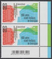 !a! GERMANY 2020 Mi. 3553 MNH Vert.PAIR From Lower Right Corner - Town Ordinances And Privileges For Freiburg/Breisgau - Unused Stamps