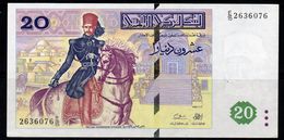 # # # Banknote Tunesien (Tunisia) 20 Dinare 1992 AU # # # - Tunesien
