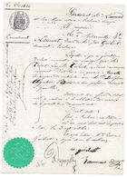 TOULOUSE 1856 NOTAIRE LAUMOND ANTOINETTE LAURENT GUIBERT VVE CONSENTEMENT AU MARIAGE ERNEST CAPITAINE 5 RZ AVEC BUISSON - Historical Documents