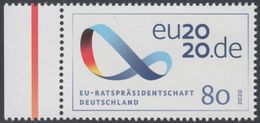!a! GERMANY 2020 Mi. 3554 MNH SINGLE W/ Left Margin (c) - Presidency Of The European Council - Unused Stamps