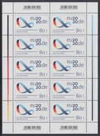 !a! GERMANY 2020 Mi. 3554 MNH SHEET(10) - Presidency Of The European Council - 2011-2020