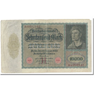 Billet, Allemagne, 10,000 Mark, 1922, 1922-01-19, KM:70, TTB - 10.000 Mark