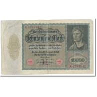 Billet, Allemagne, 10,000 Mark, 1922, 1922-01-19, KM:70, TTB - 10000 Mark