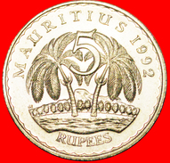 · PALM-TREES: MAURITIUS ★ 5 RUPEE 1992 MINT LUSTER! LOW START★ NO RESERVE! - Maurice