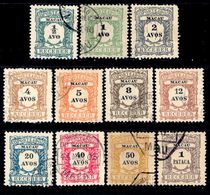 ! ! Macau - 1904 Postage Due (Complete Set) - Af. P 01 To 11 - Used - Timbres-taxe