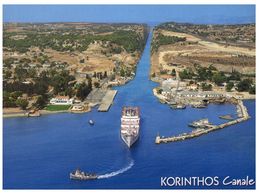 (B 10)  Ship In Korinthos Canal - Greece - Grecia
