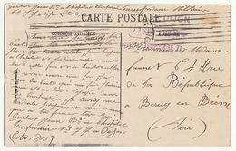 CPFM Hôpital Temporaire N° 77 Dijon Côte D'Or  1916 - Guerre De 1914-18