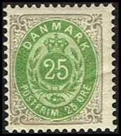 1898. Bi-coloured. 25 Øre Green/grey. Perf. 12 3/4. Watermark Large Crown. Normal Fra... (Michel 29IYB) - JF362823 - Ongebruikt