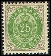 1898. Bi-coloured. 25 Øre Green/grey. Perf. 12 3/4. Watermark Large Crown. Normal Fra... (Michel 29IYB) - JF362824 - Ongebruikt