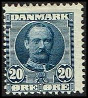 1907. King Frederik VIII. 20 Øre Blue  (Michel 55a) - JF362847 - Unused Stamps