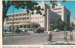 YB / Cpm 9x14 Edit. PALPHOT N° 5400  ISRAEL .JERUSALEM . King George Ave. And King's Hotel (véhicules Années 60) - Israel