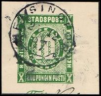 STADSPOSTEN I HELSINGFORS 10 PENNI KORRESPONDENSKORT. Cut Cancelled HELSINGFORS 2 12 ... () - JF362620 - Local Post Stamps