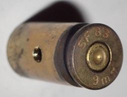 Douille Neutralisée - 9mm - SF Amorce Berdan - Sammlerwaffen
