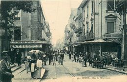 Cette * Rue De L'esplanade * Café Du Centre * Commerces Magasins - Sete (Cette)