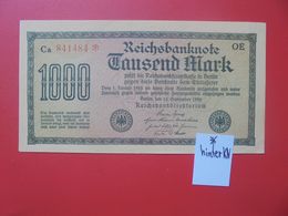 Reichsbanknote 1000 MARK 1922 VARIANTE CIRCULER (B.15) - 1000 Mark