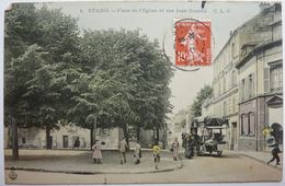 PLACE DE LÉGLISE ET RUE JEAN DURAND - STAINS - Stains