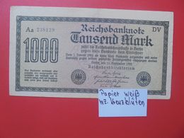 Reichsbanknote 1000 MARK 1922 VARIANTE CIRCULER (B.15) - 1000 Mark