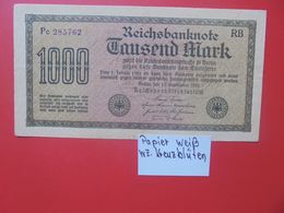 Reichsbanknote 1000 MARK 1922 VARIANTE CIRCULER (B.15) - 1000 Mark