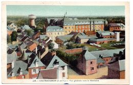 Delcampe - ILLE & VILAINE - Dépt N° 35 = CHATEAUGIRON 1945 = CPA La Cigogne N° 208 = Vue Générale Vers Le Séminaire - Châteaugiron