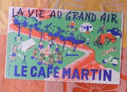 Buvard Le Café Martin : La Vie Au Grand Air - Ménagère à Gagner - 1956 - Café & Thé