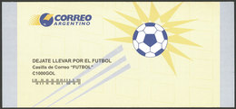 TOPIC FOOTBALL: ARGENTINA: Extremely Rare "contest Envelope" (circa 1998) That Was Sold By The Argentine Post To Take Pa - Sonstige & Ohne Zuordnung