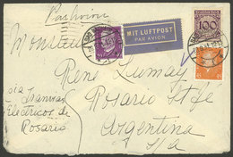 GERMANY: 28/AU/1931 Bad Nauheim - Argentina, Airmail Cover Franked With 1.75Mk., Arrival Backstamp Of Buenos Aires 7/SE, - Briefe U. Dokumente