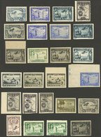 SPAIN: Sc.C50/C57, 1930 Ibero-American Exhibition, Lot Of Original Stamps (mostly Mint), Reprints, Also IMPERFORATE Exam - Sonstige & Ohne Zuordnung