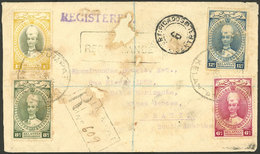 MALASYA - KELANTAN: 25/AP/1938 Tumpat - Brazil, Registered Cover Franked With 27c., Transit Backstamps Of Singapore, Bue - Kelantan