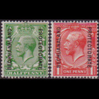 BECHUANALAND 1913 - Scott# 83-4 King Opt. 1/2-1p LH - Zonder Classificatie