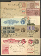 URUGUAY: 12 Cards, Postal Stationeries, Etc. Used Between Circa 1905 And 1930, Several Postal Cards Are Illustrated: Clu - Uruguay