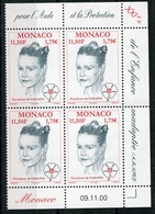 RC 18065 MONACO N° 2275 PROTECTION DE L'ENFANCE INADAPTÉE BLOC DE 4 COIN DATÉ NEUF ** TB - Ungebraucht