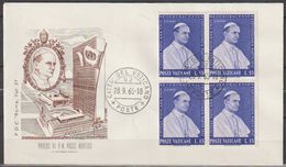 Vatikan 1965 Mi-Nr.450 4er Block  PAULUS VI P.M. PACIS NUNTIUS UNO ( D 5119 )günstige Versandkosten - Covers & Documents