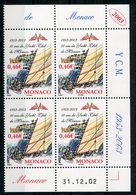 RC 18119 MONACO N° 2384 YACHT CLUB DE MONACO BLOC DE 4 COIN DATÉ NEUF ** TB - Neufs