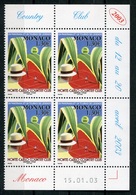 RC 18121 MONACO N° 2386 TENNIS MASTER BLOC DE 4 COIN DATÉ NEUF ** TB - Unused Stamps