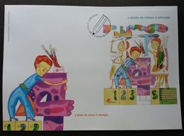 Portugal Children Right Education 2008 Painting Drawing Art Academic Study (FDC) - Cartas & Documentos