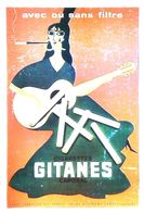 Carte Postale  Publicité  Cigarette Gitane  Fume Cigarette  Guitare - Fume-Cigarettes