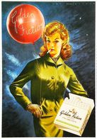 Carte Postale  Publicité   Cigarette  Golden Fiction    Ballon   Illustration - Fume-Cigarettes