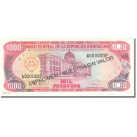 Billet, Dominican Republic, 1000 Pesos Oro, 1996, 1996, Specimen, KM:158s1, SPL - República Dominicana