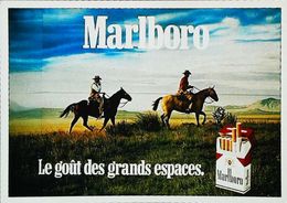 Carte Postale  Publicité   Cigarette  Marlboro  Le Gout Des Grands Espaces - Fuma Sigarette